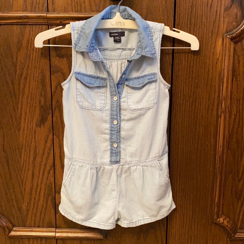 Cutest chambray romper size 4T